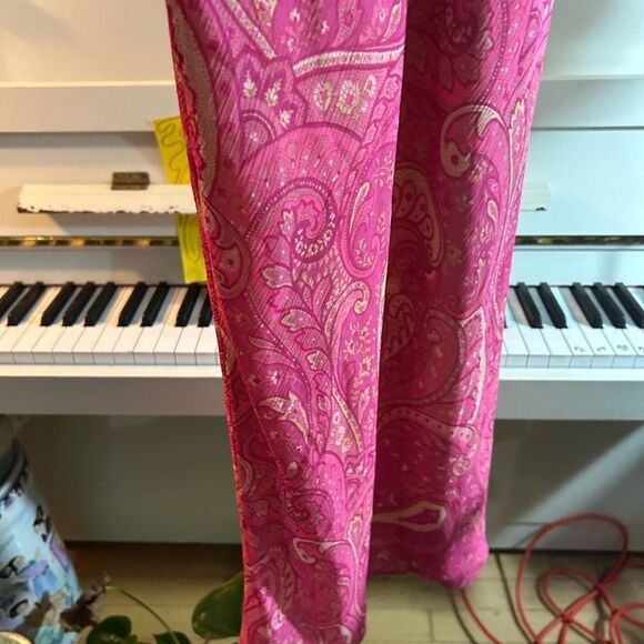 Jacob Pink Y2K Paisley Midi Dress 9/10 - Picture 8 of 16